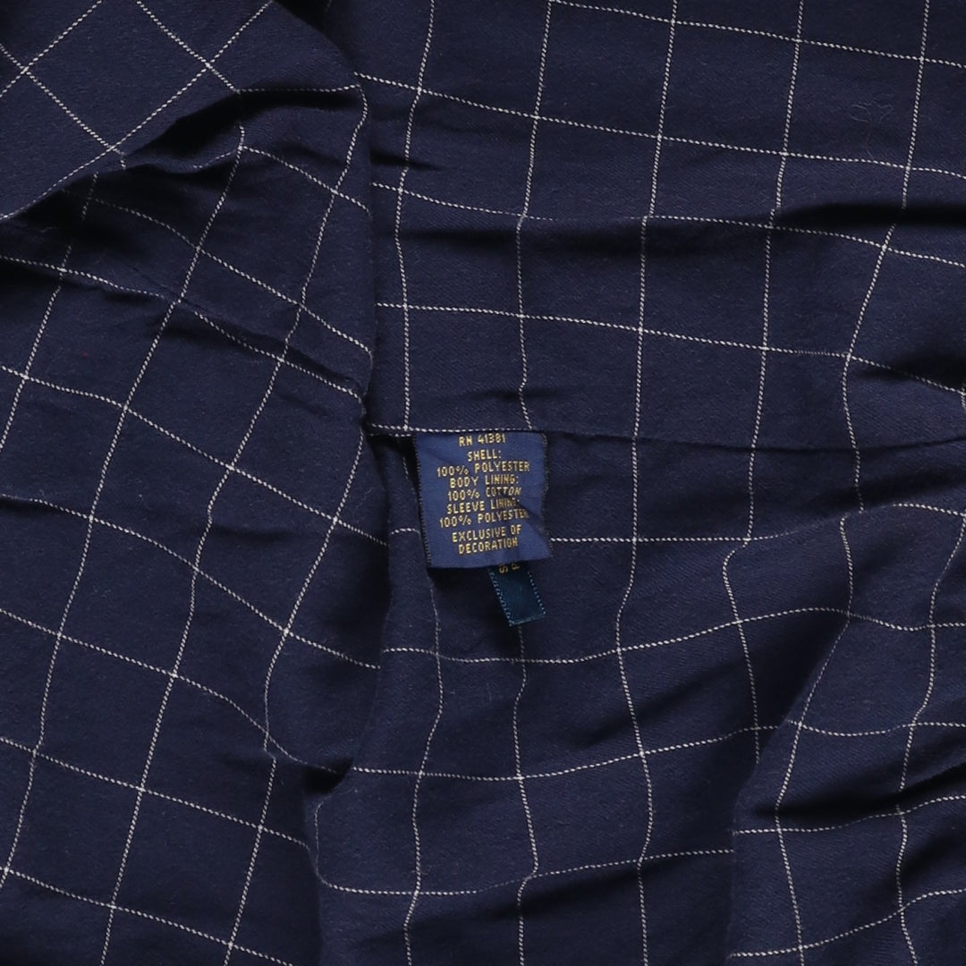 Ralph Lauren POLO RALPH LAUREN Swing Top Sports Jacket Men's XL polyester navy blue type Vintage Second Hand