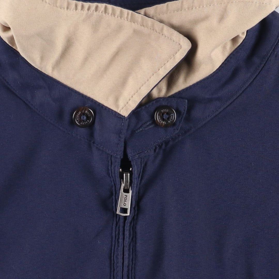 Ralph Lauren POLO RALPH LAUREN Swing Top Sports Jacket Men's XL polyester navy blue type Vintage Second Hand
