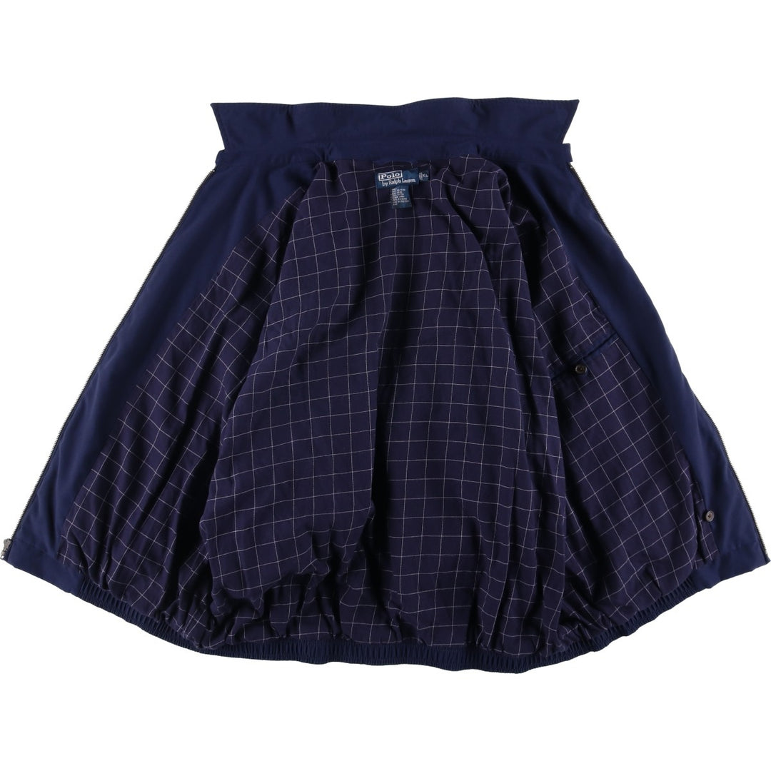 Ralph Lauren POLO by Ralph Lauren Swing Top Sports Jacket Men's XL polyester navy blue type Vintage Second Hand