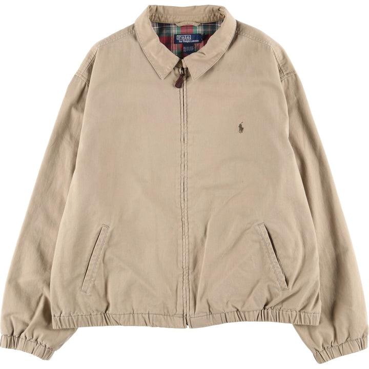Ralph Lauren POLO by Ralph Lauren Swing Top Sports Jacket Men's XXL cotton Beige type Vintage Second Hand