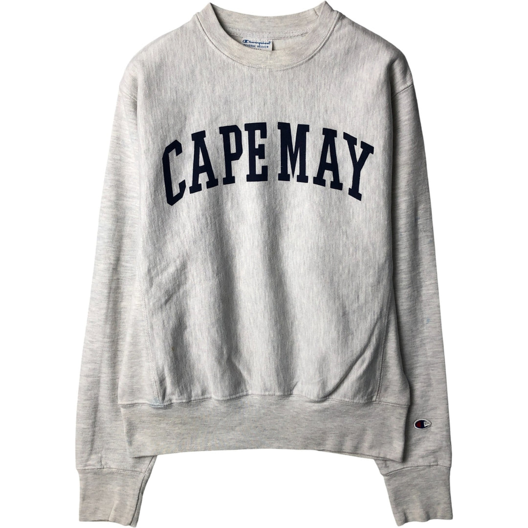 Champion REVERSE WEAVE Reverse Weave Print Sweatshirt, Men's Size Small unclear gray type Vintage Second Hand