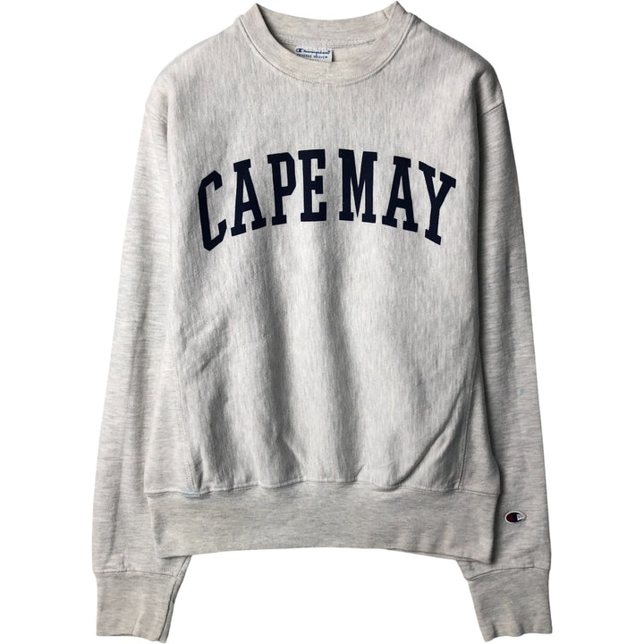 Champion REVERSE WEAVE Reverse Weave Print Sweatshirt, Men's Size Small unclear gray type Vintage Second Hand