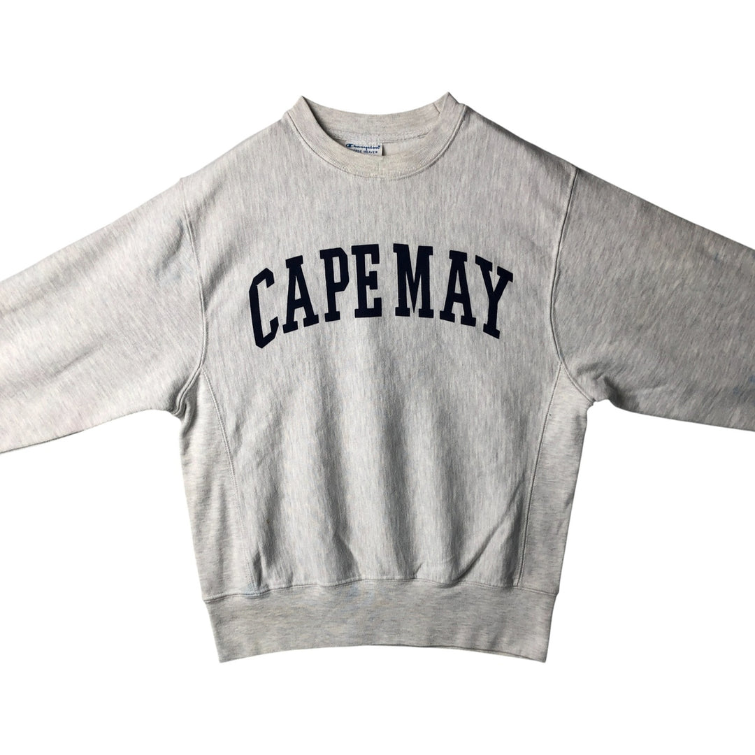 Champion REVERSE WEAVE Reverse Weave Print Sweatshirt, Men's Size Small unclear gray type Vintage Second Hand