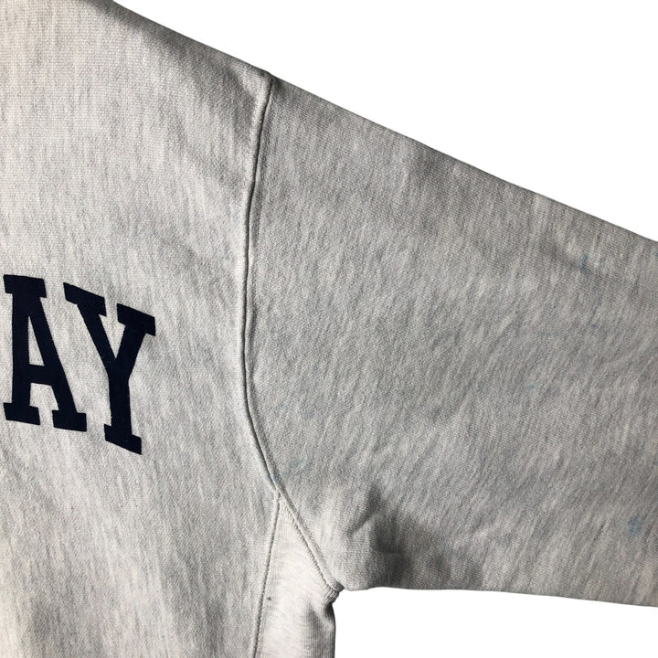 Champion REVERSE WEAVE Reverse Weave Print Sweatshirt, Men's Size Small unclear gray type Vintage Second Hand