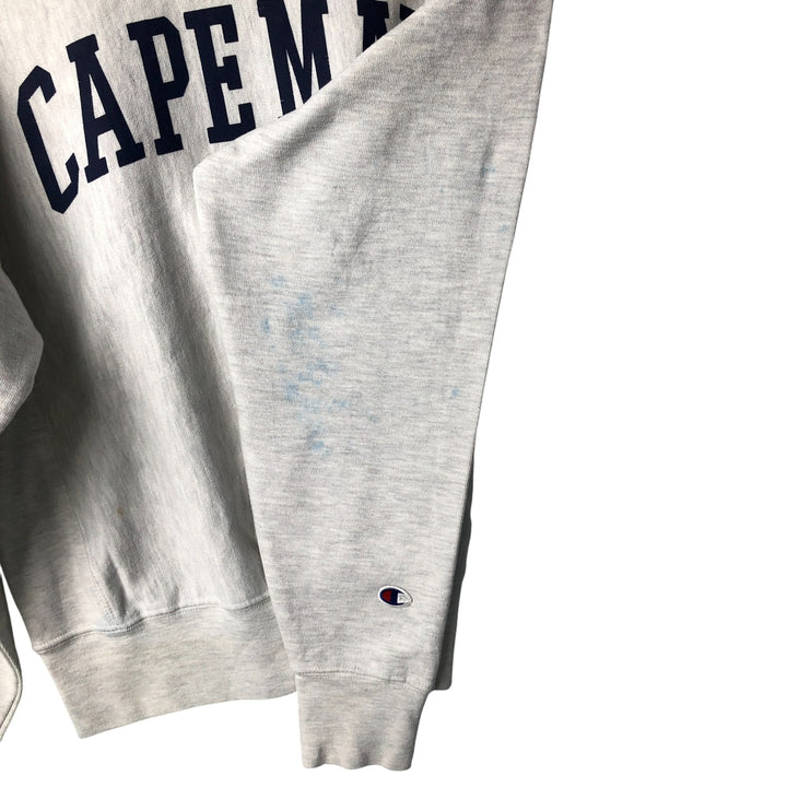 Champion REVERSE WEAVE Reverse Weave Print Sweatshirt, Men's Size Small unclear gray type Vintage Second Hand