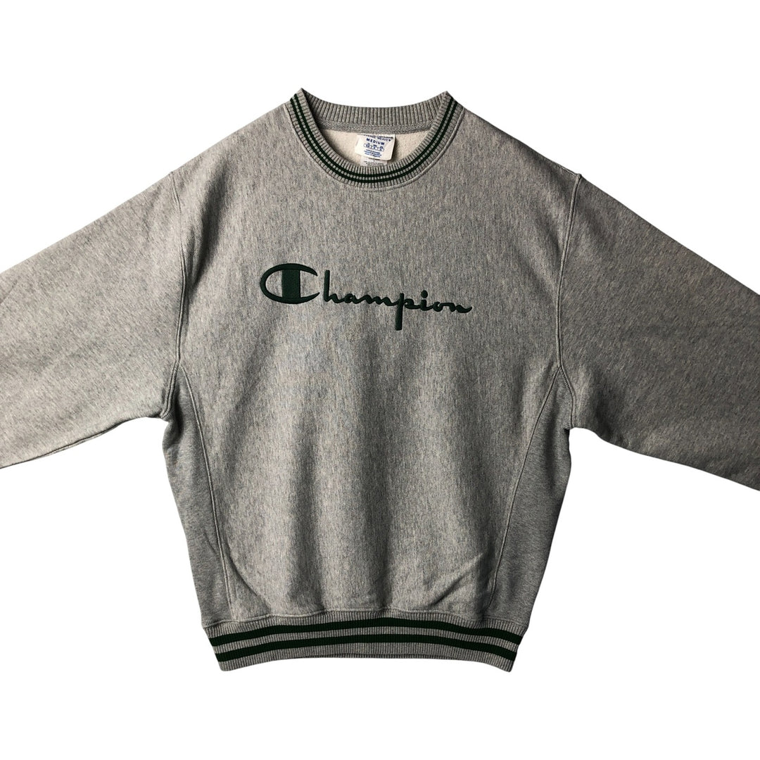 Champion REVERSE WEAVE Reverse Weave Logo Sweatshirt, Men's Size M cotton gray type Vintage Second Hand