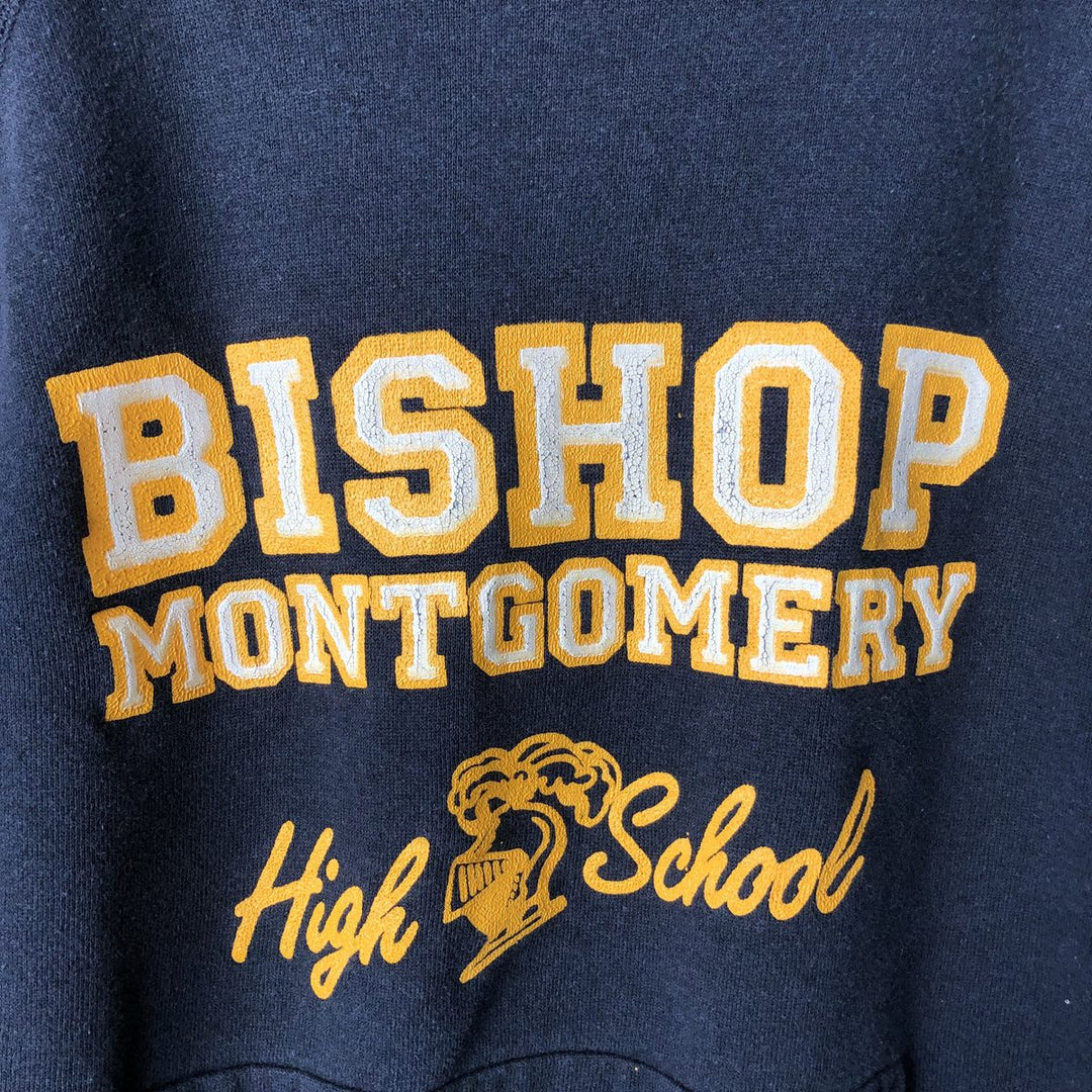 Vintage 1980'S Hanes Blue Tag College Pullover Hoodie, Made in USA, Men's Size L cotton black type Vintage Second Hand