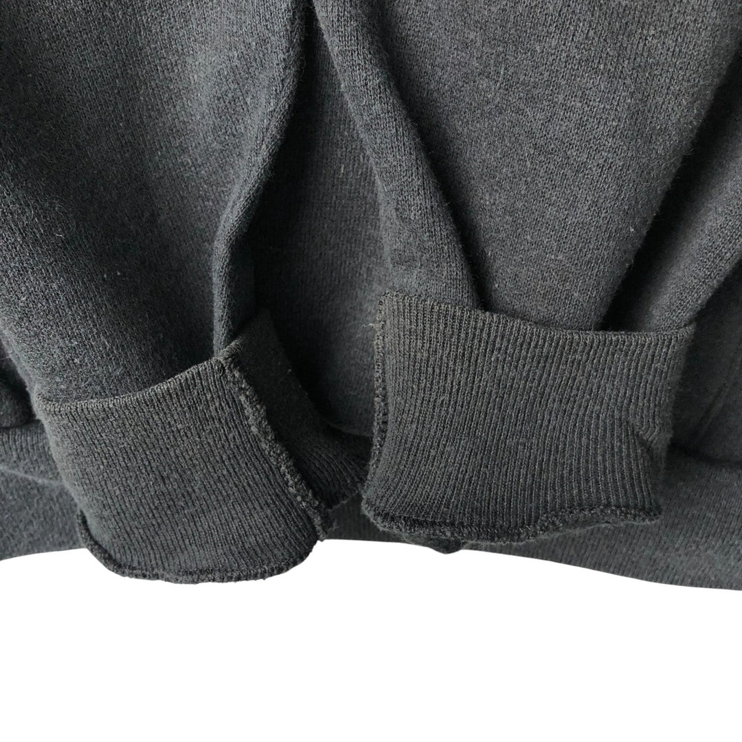 Vintage 1980'S Hanes Blue Tag College Pullover Hoodie, Made in USA, Men's Size L cotton black type Vintage Second Hand