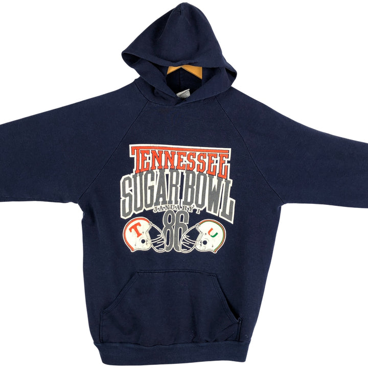 Vintage 90'S SIGNAL College Pullover Hoodie, Made in USA, Men's Size L cotton navy blue type Vintage Second Hand
