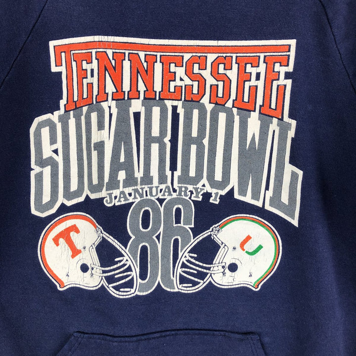 Vintage 90'S SIGNAL College Pullover Hoodie, Made in USA, Men's Size L cotton navy blue type Vintage Second Hand