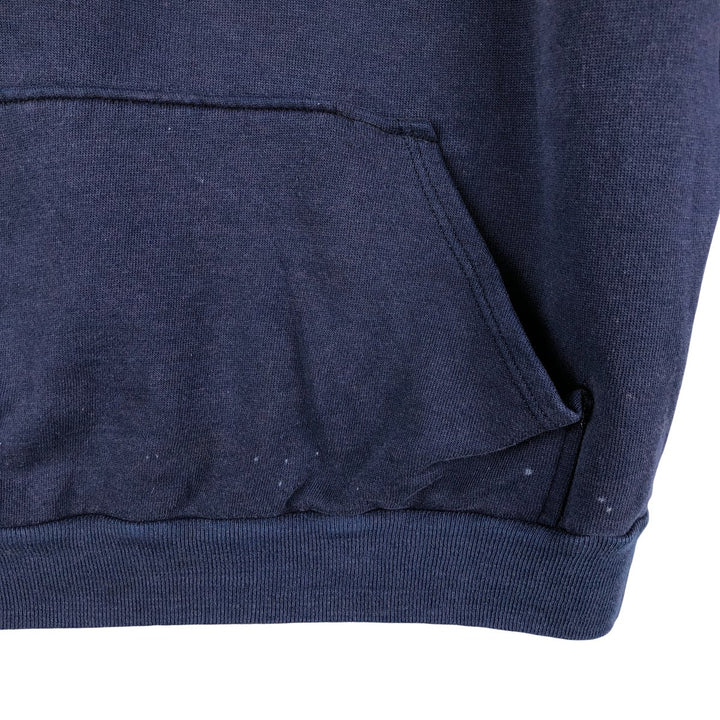 Vintage 90'S SIGNAL College Pullover Hoodie, Made in USA, Men's Size L cotton navy blue type Vintage Second Hand