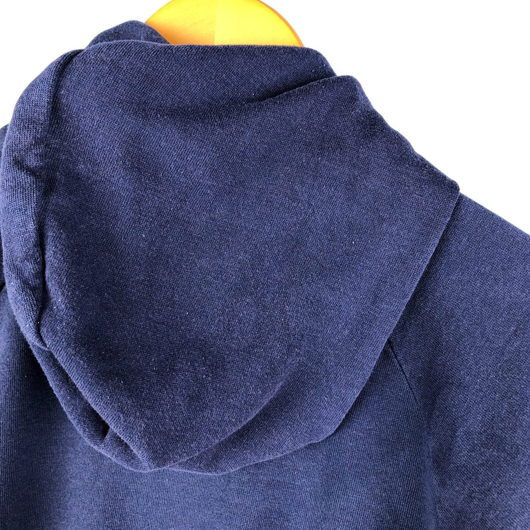 Vintage 90'S SIGNAL College Pullover Hoodie, Made in USA, Men's Size L cotton navy blue type Vintage Second Hand