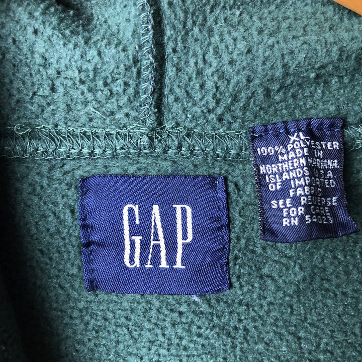 90'S GAP Vintage Pullover Hoodie, Men's XL polyester Green type dark green Vintage Second Hand