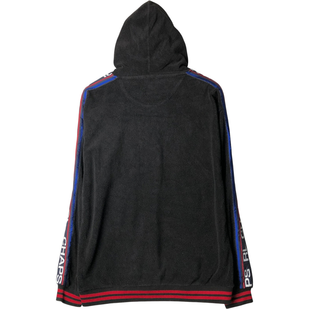 Ralph Lauren CHAPS terry fabric sweatshirt pullover hoodie, men's size S cotton black type Vintage Second Hand