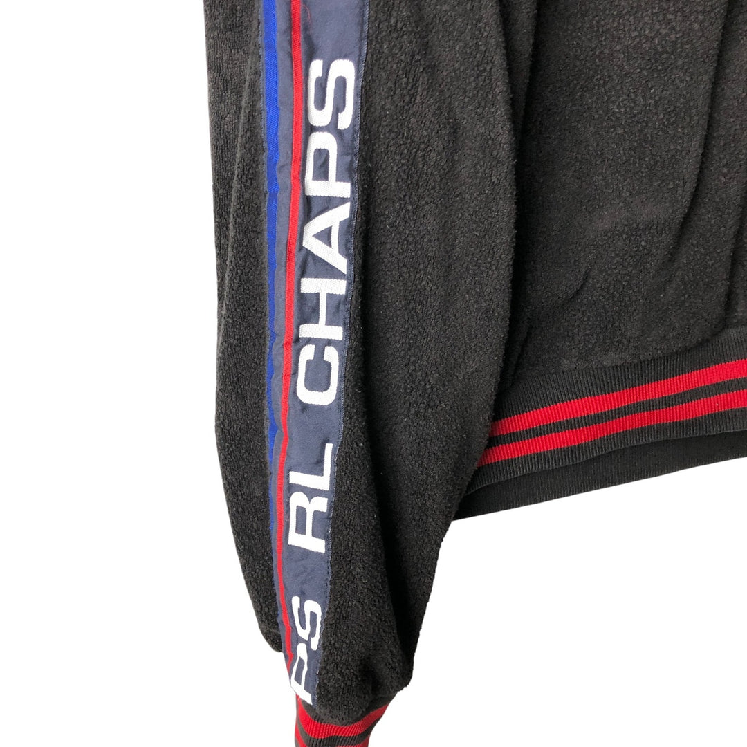 Ralph Lauren CHAPS terry fabric sweatshirt pullover hoodie, men's size S cotton black type Vintage Second Hand