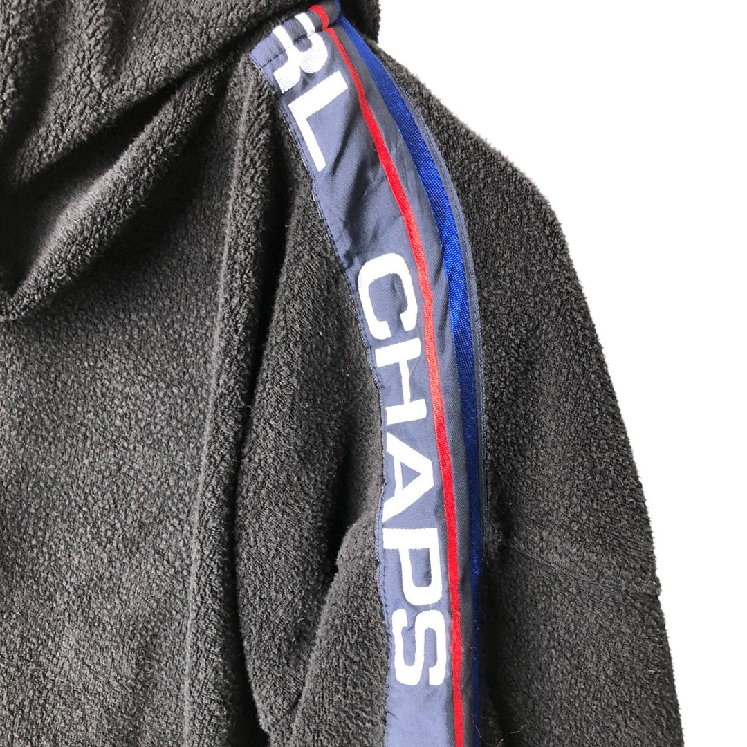 Ralph Lauren CHAPS terry fabric sweatshirt pullover hoodie, men's size S cotton black type Vintage Second Hand
