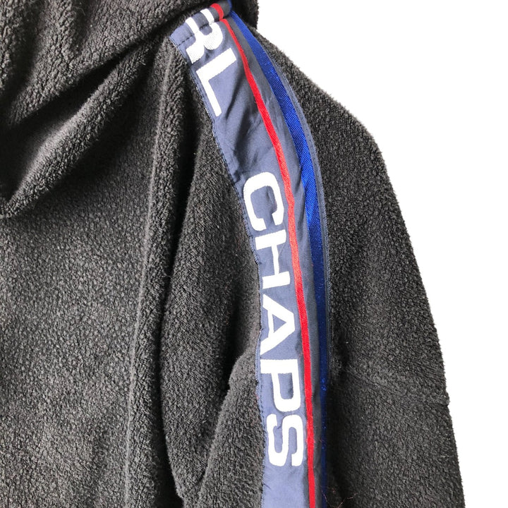 Ralph Lauren CHAPS terry fabric sweatshirt pullover hoodie, men's size S cotton black type Vintage Second Hand
