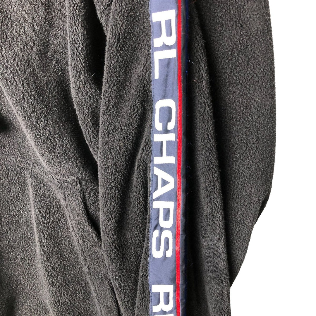 Ralph Lauren CHAPS terry fabric sweatshirt pullover hoodie, men's size S cotton black type Vintage Second Hand