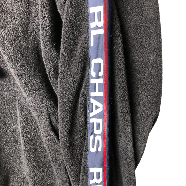 Ralph Lauren CHAPS terry fabric sweatshirt pullover hoodie, men's size S cotton black type Vintage Second Hand