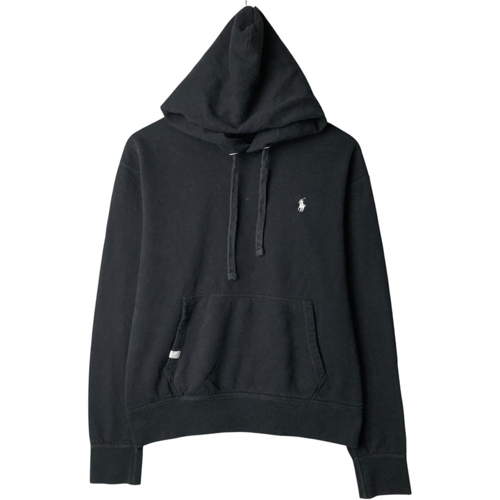 Ralph Lauren POLO RALPH LAUREN PERFORMANCE sweatshirt pullover hoodie, men's size M unclear black type Vintage Second Hand