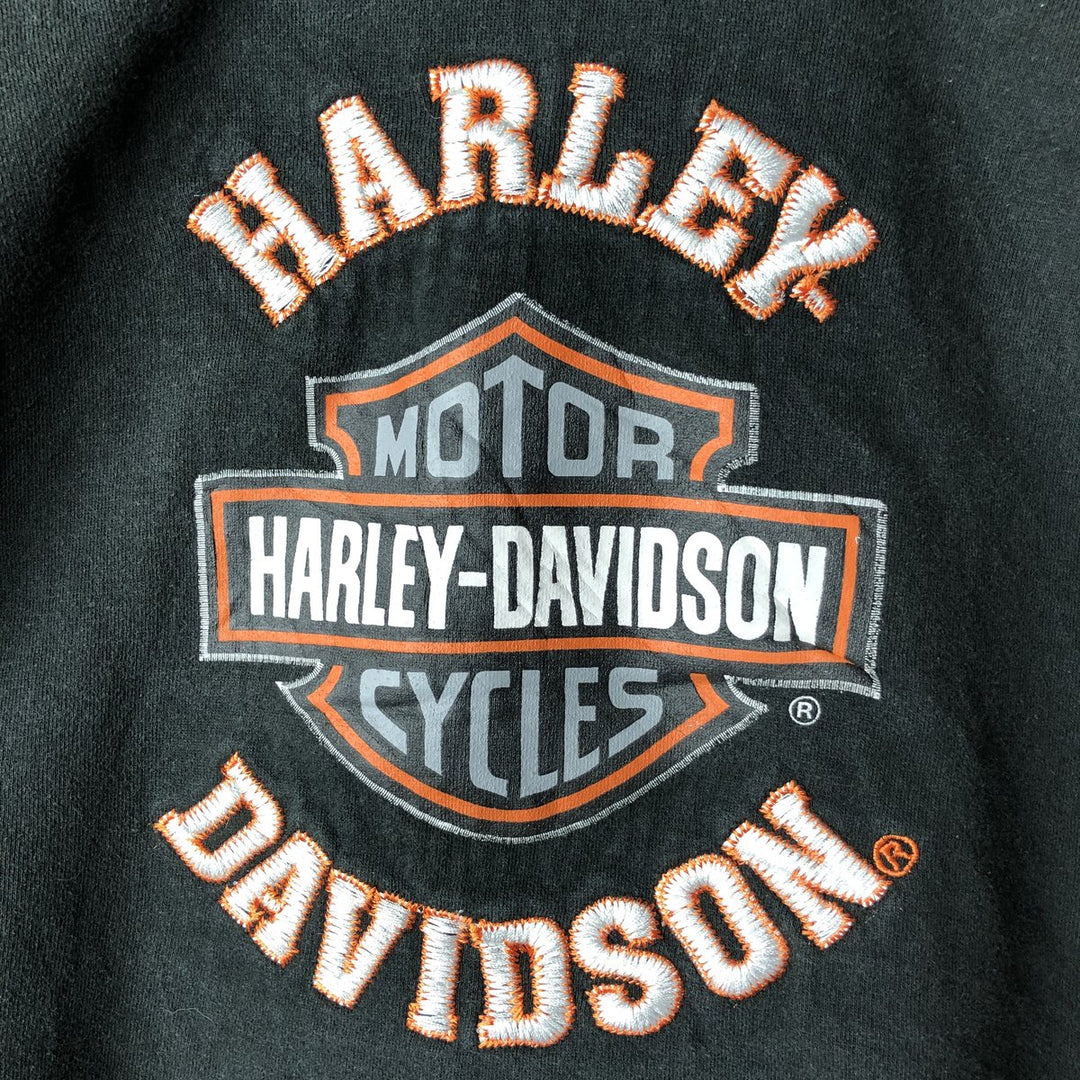 Harley-Davidson Two-Tone Full-Zip Hoodie, Men's XL cotton black type Vintage Second Hand