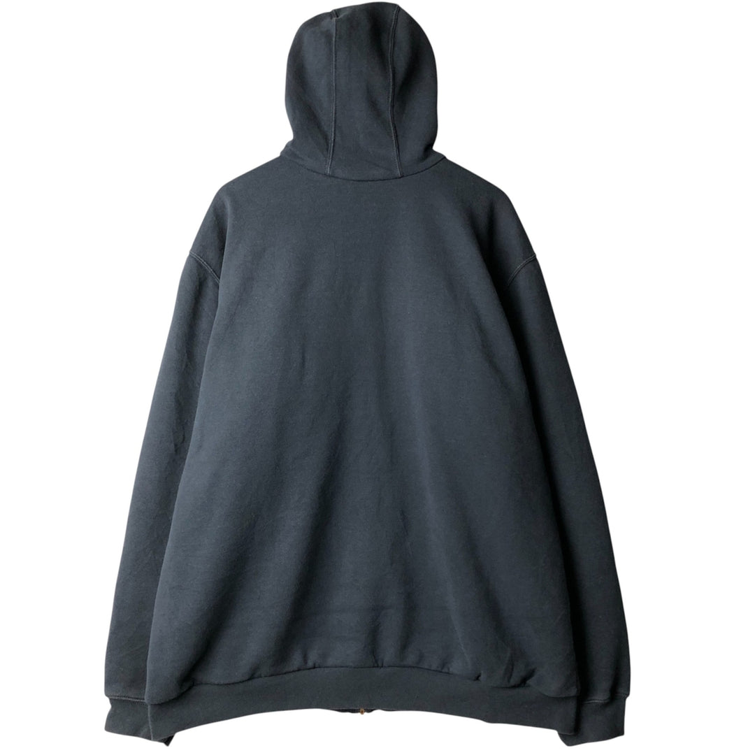 Carhartt Sweat Full Zip Hoodie Men's XL cotton navy blue type Vintage Second Hand
