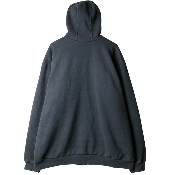 Carhartt Sweat Full Zip Hoodie Men's XL cotton navy blue type Vintage Second Hand