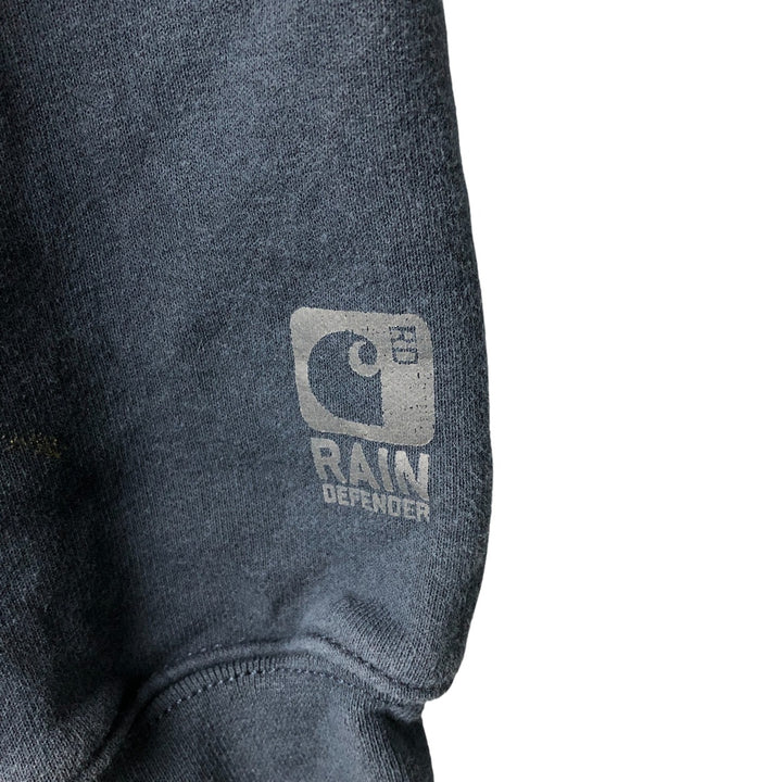 Carhartt Sweat Full Zip Hoodie Men's XL cotton navy blue type Vintage Second Hand