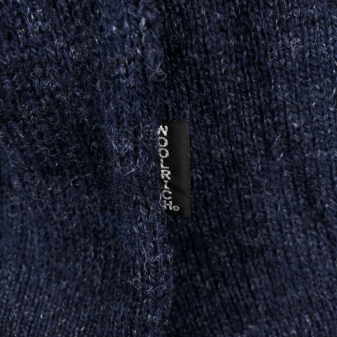 WOOLRICH Wool Knit Sweater, Men's Size XL wool navy blue type Vintage Second Hand