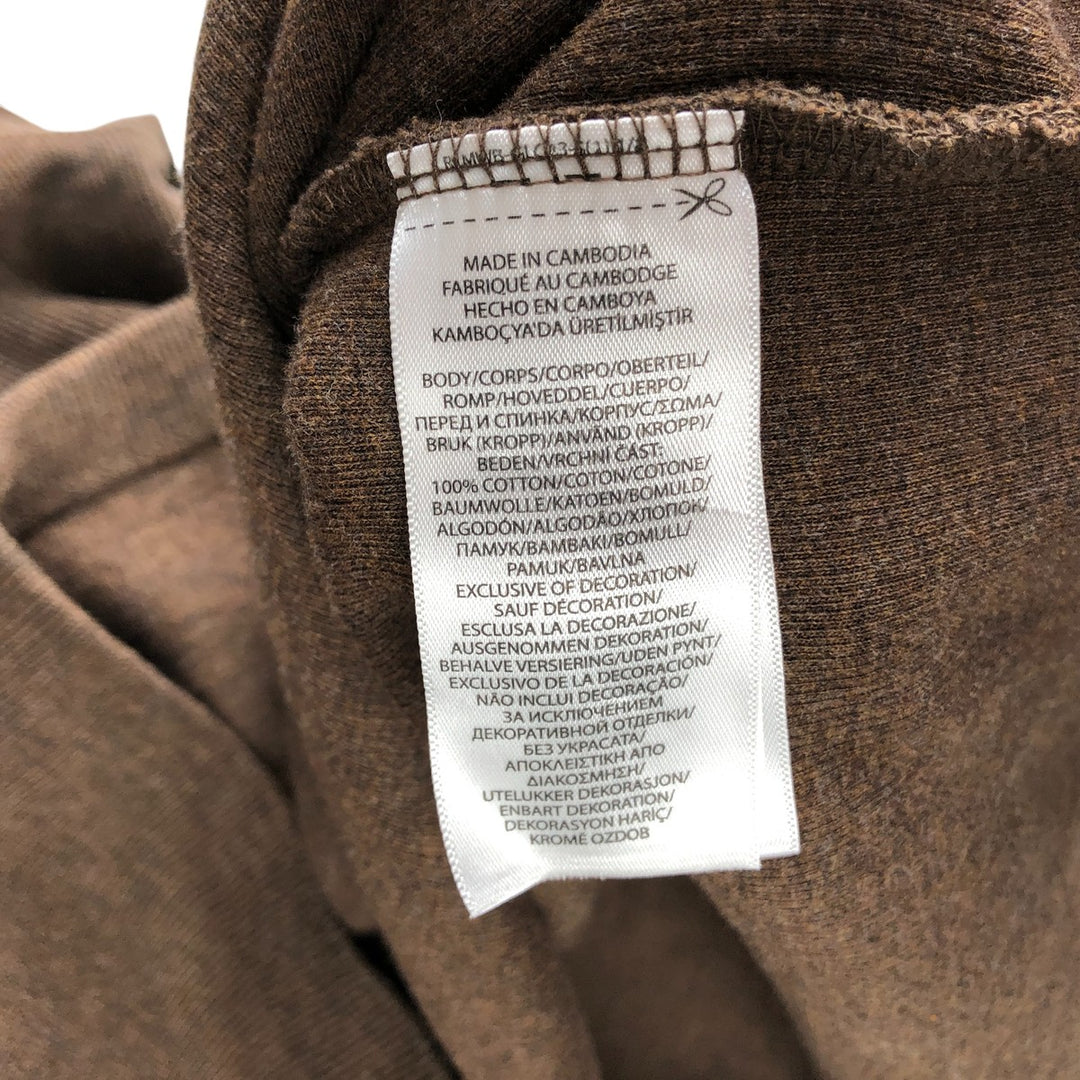 Ralph Lauren POLO RALPH LAUREN Half-Zip Sweatshirt, Men's XL cotton beige type brown Vintage Second Hand