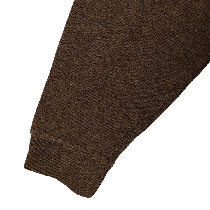 Ralph Lauren POLO RALPH LAUREN Half-Zip Sweatshirt, Men's XL cotton beige type brown Vintage Second Hand