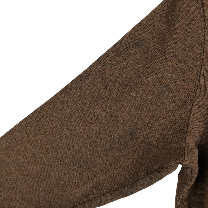 Ralph Lauren POLO RALPH LAUREN Half-Zip Sweatshirt, Men's XL cotton beige type brown Vintage Second Hand