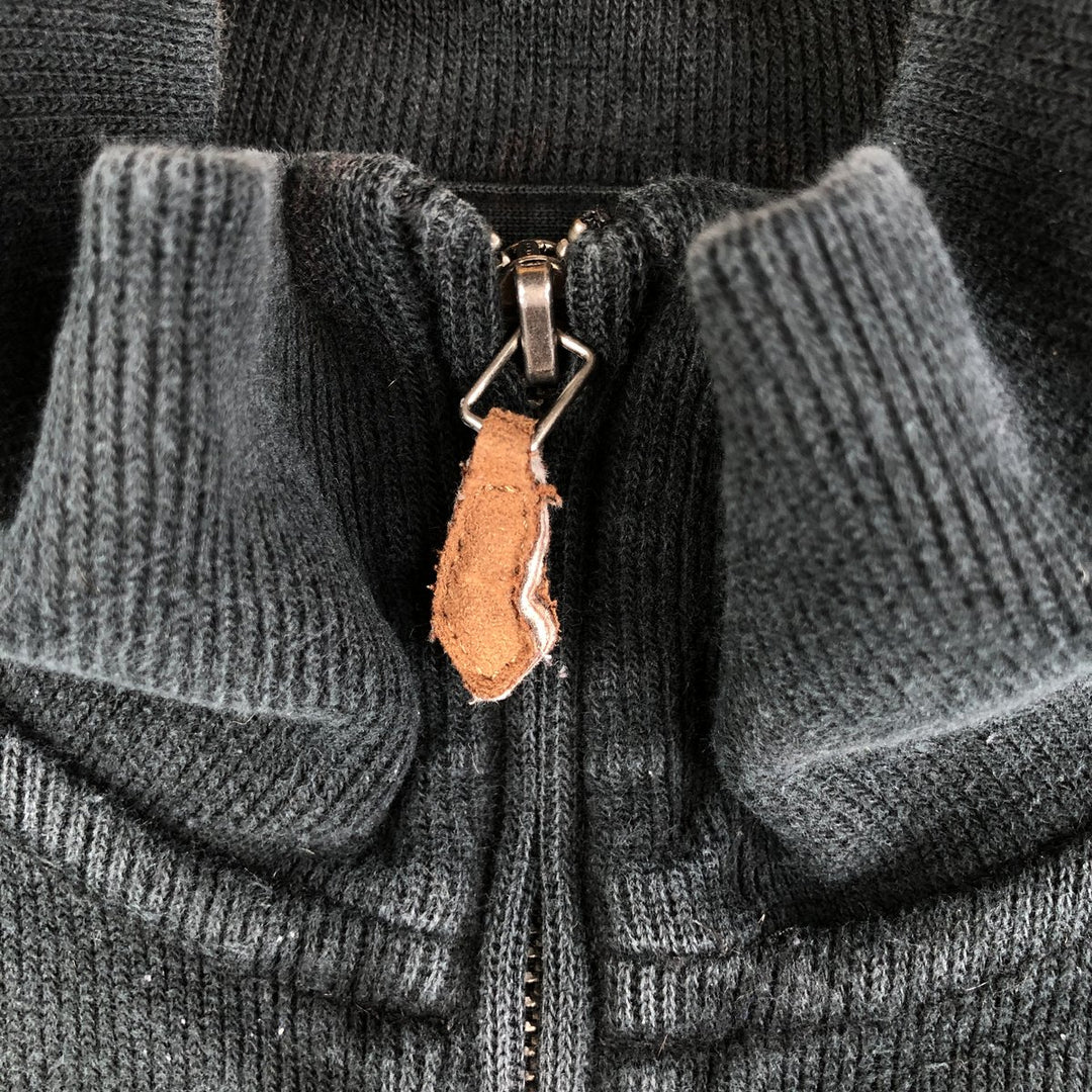 Ralph Lauren POLO RALPH LAUREN Half-Zip Sweatshirt, Men's XL cotton black type Vintage Second Hand