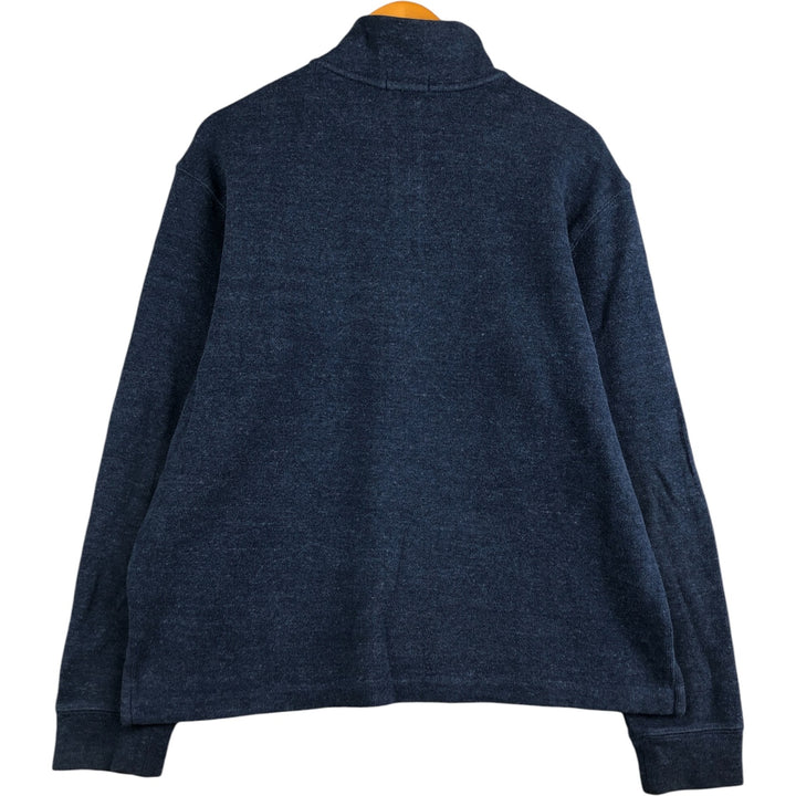 Ralph Lauren POLO RALPH LAUREN Half-zip sweatshirt, sweatshirt, men's size L cotton blue type Vintage Second Hand