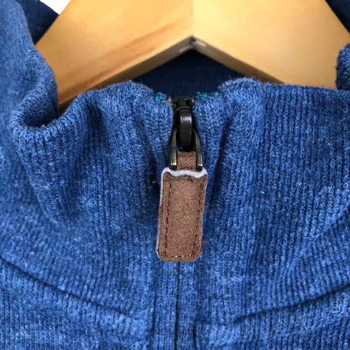 Ralph Lauren POLO RALPH LAUREN Half-zip sweatshirt, sweatshirt, men's size L cotton blue type Vintage Second Hand