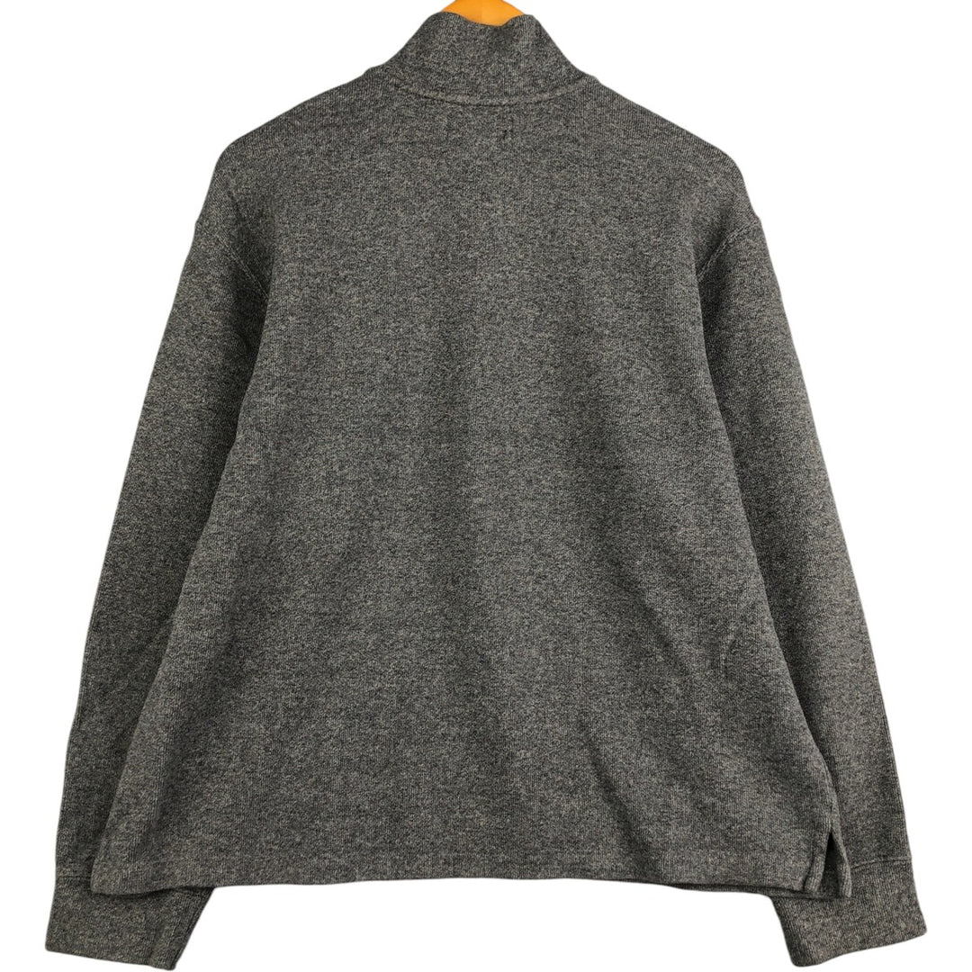 Ralph Lauren POLO by Ralph Lauren Half-Zip Sweatshirt, Men's XL cotton gray type Vintage Second Hand