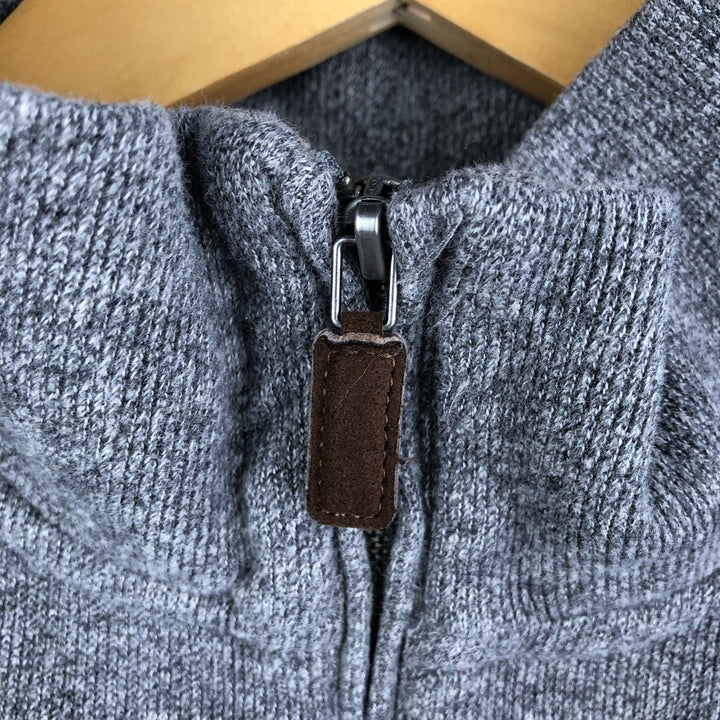Ralph Lauren POLO by Ralph Lauren Half-Zip Sweatshirt, Men's XL cotton gray type Vintage Second Hand