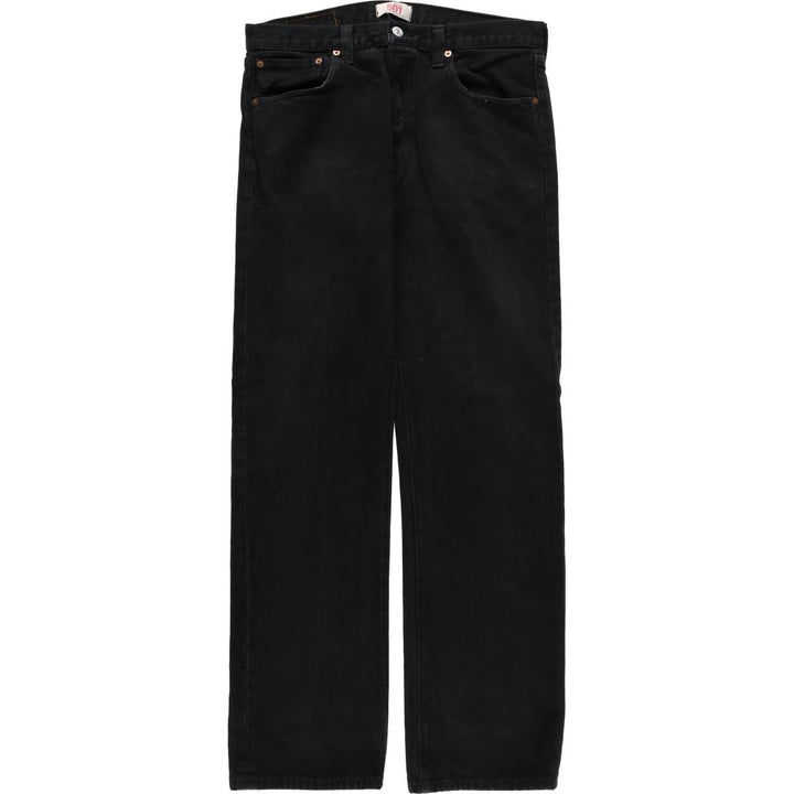 Levi's 501 Black Denim Straight Denim Pants for Men, W34 equivalent cotton black type Vintage Second Hand