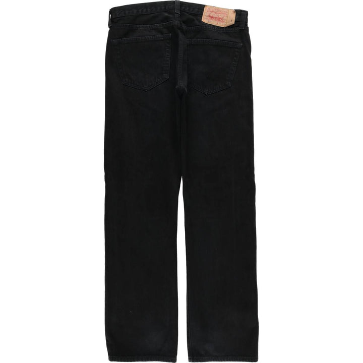 Levi's 501 Black Denim Straight Denim Pants for Men, W34 equivalent cotton black type Vintage Second Hand