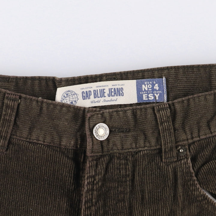 2000'S GAP GAP BLUE JEANS corduroy pants men's size W32 cotton brown type Vintage Second Hand
