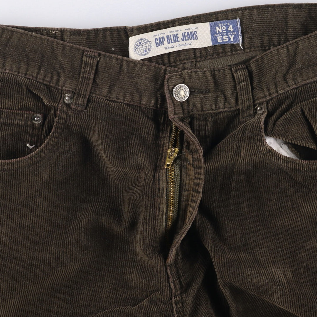 2000'S GAP GAP BLUE JEANS corduroy pants men's size W32 cotton brown type Vintage Second Hand