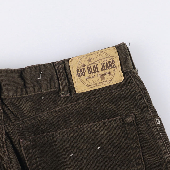 2000'S GAP GAP BLUE JEANS corduroy pants men's size W32 cotton brown type Vintage Second Hand