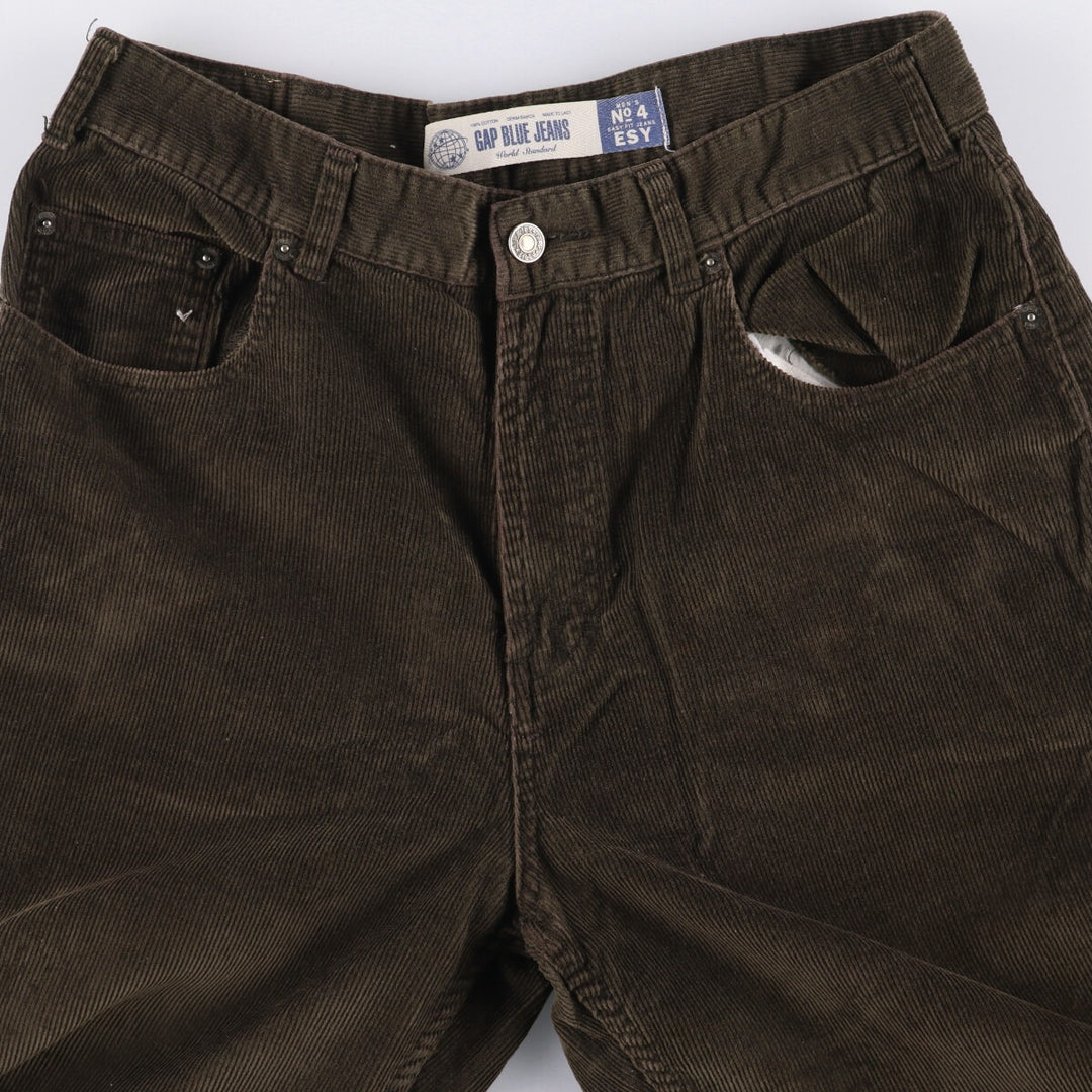 2000'S GAP GAP BLUE JEANS corduroy pants men's size W32 cotton brown type Vintage Second Hand