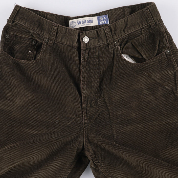 2000'S GAP GAP BLUE JEANS corduroy pants men's size W32 cotton brown type Vintage Second Hand