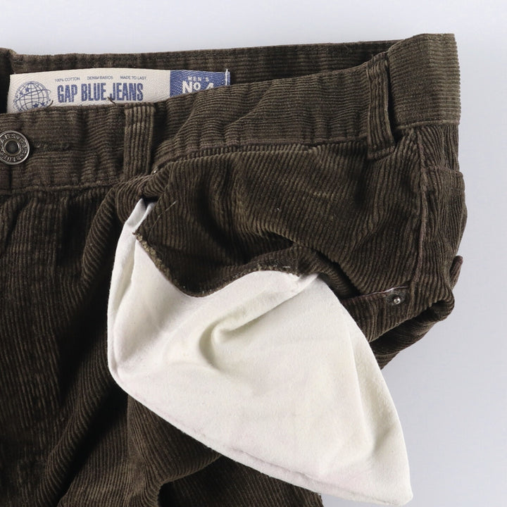 2000'S GAP GAP BLUE JEANS corduroy pants men's size W32 cotton brown type Vintage Second Hand