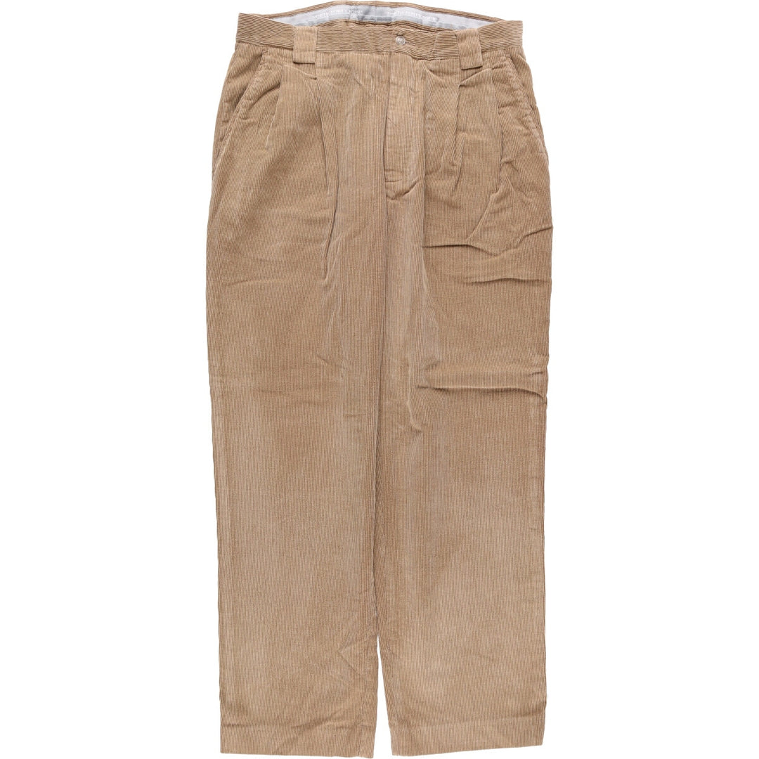 Dockers Two-pleat Corduroy Pants, Men's Size L cotton brown type Vintage Second Hand
