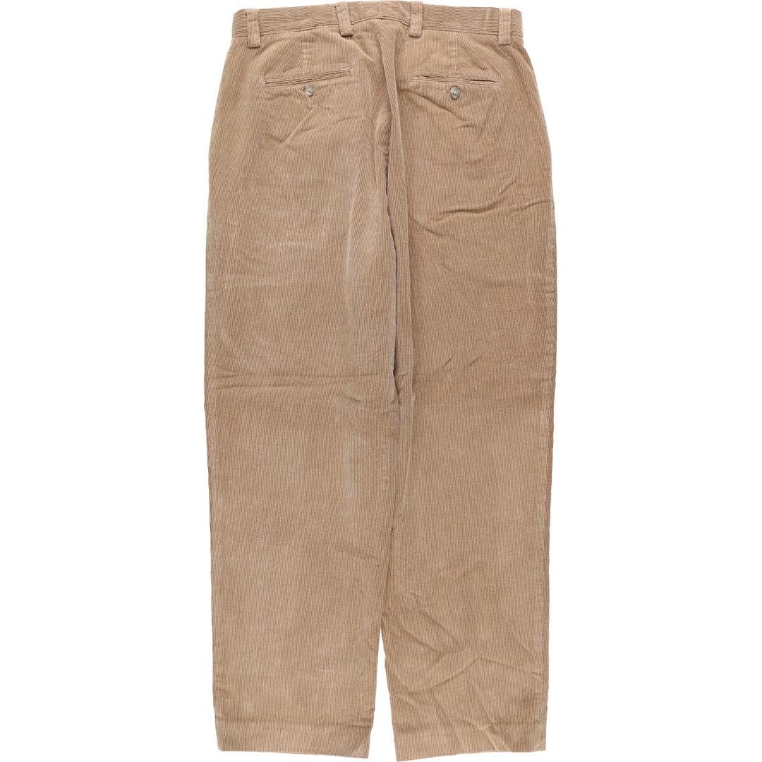 Dockers Two-pleat Corduroy Pants, Men's Size L cotton brown type Vintage Second Hand