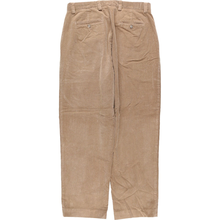 Dockers Two-pleat Corduroy Pants, Men's Size L cotton brown type Vintage Second Hand