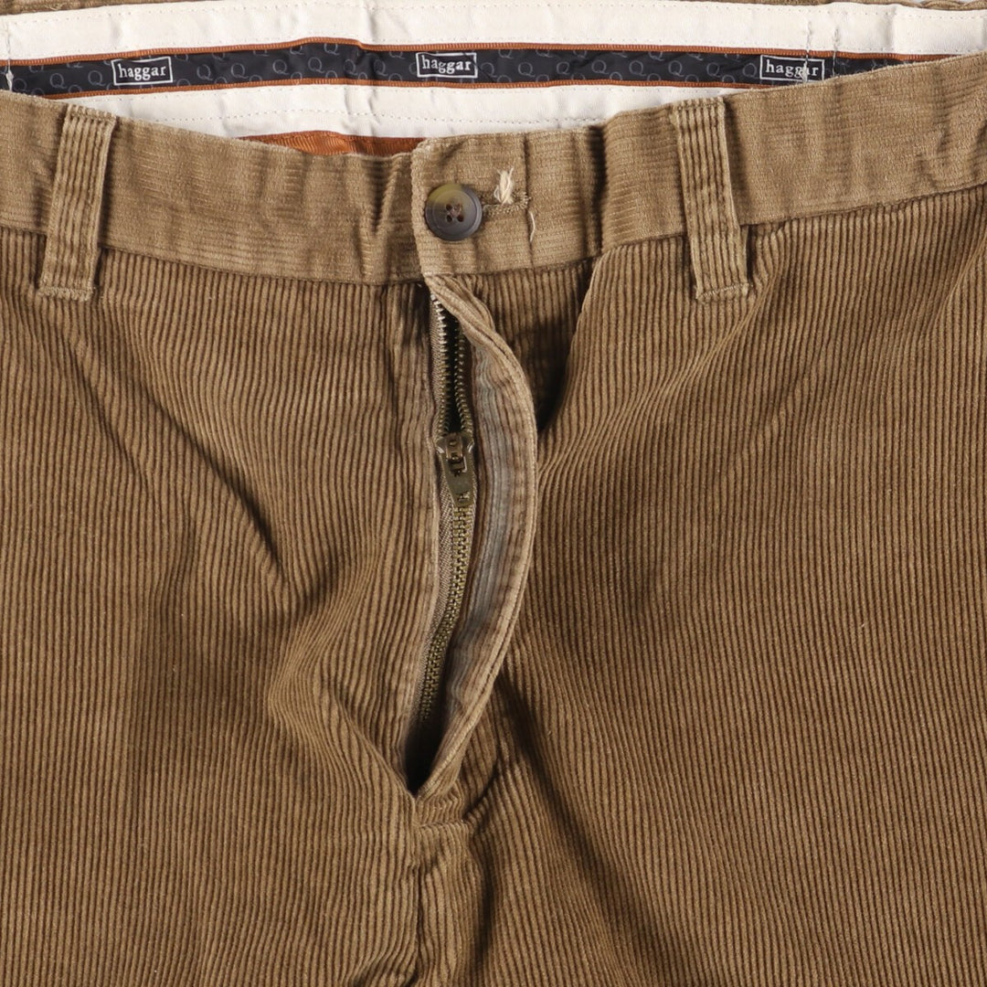 Haggar Corduroy Pants for Men, W36 cotton beige type brown Vintage Second Hand