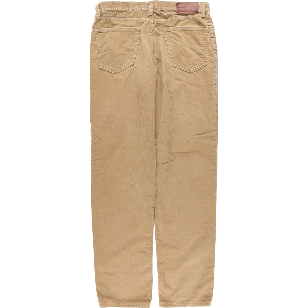 LANDS' END Vintage Corduroy Pants, Men's Size 34 cotton beige type brown Vintage Second Hand